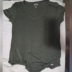 Hollister Dark Green Short Sleeve Tee